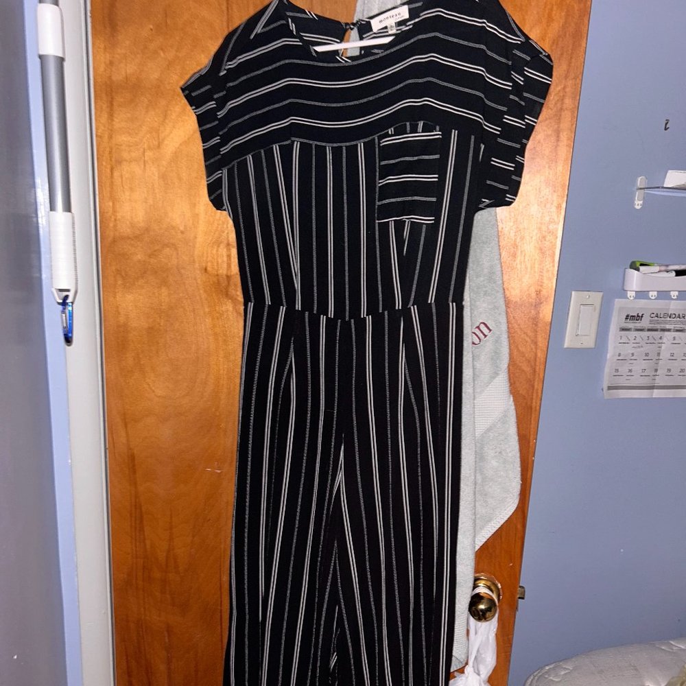 Black and white jumpsuit